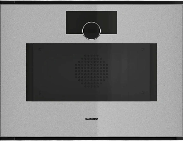Gaggenau GS241130 — Комбинированный паровой духовой шкаф 60 x 45 см Петли двери слева, отделка Gaggenau Sterling