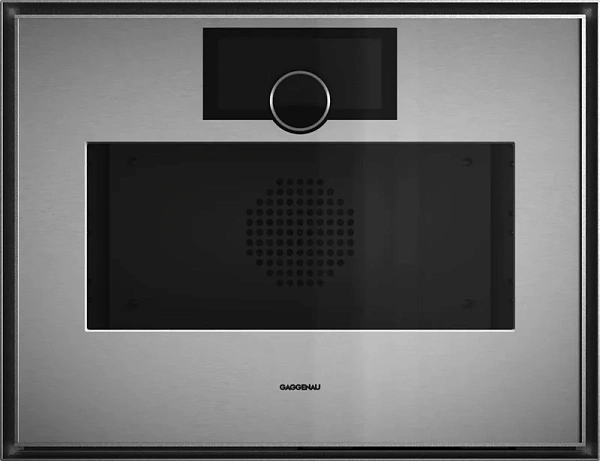 Gaggenau GS471120 — Комбинированный паровой духовой шкаф 60 x 45 см Петли двери слева, нержавеющая сталь за дымчатым стеклом